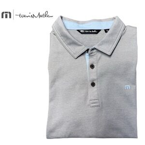 Travis Mathew Golf Shirt Gray short sleeve